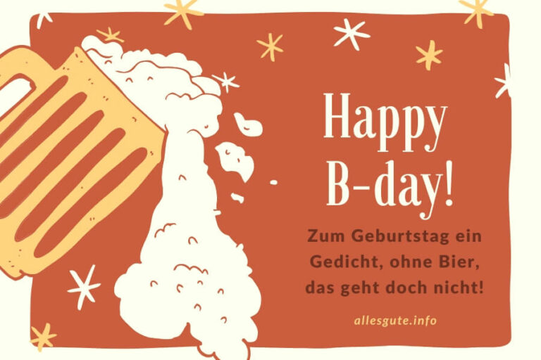 Geburtstagswünsche mit Bier // Glückwünsche für Mann & Frau